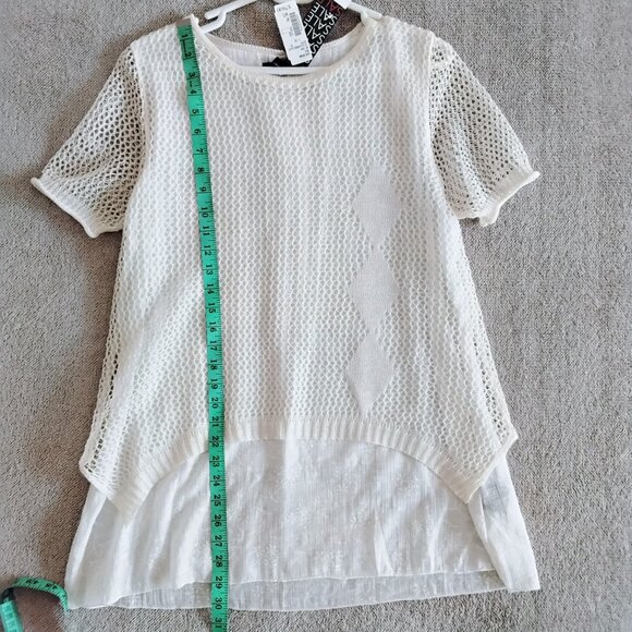 Evidence white mesh top/tunic - Picture 11 of 12